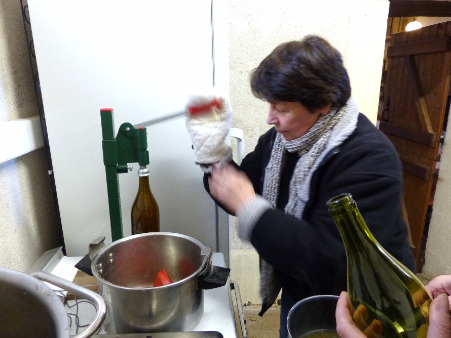 Serissage des bouteilles